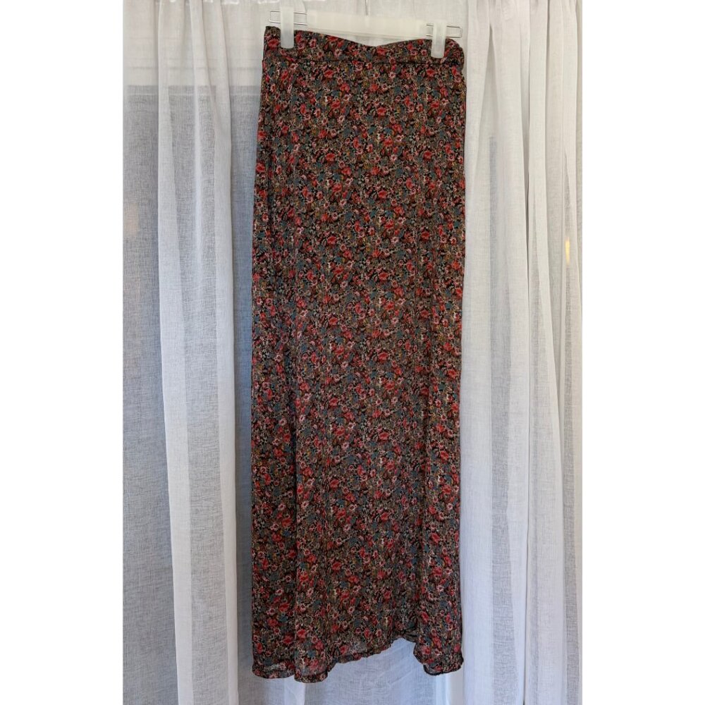Boutique Floral Maxi Skirt Cottage Core Small